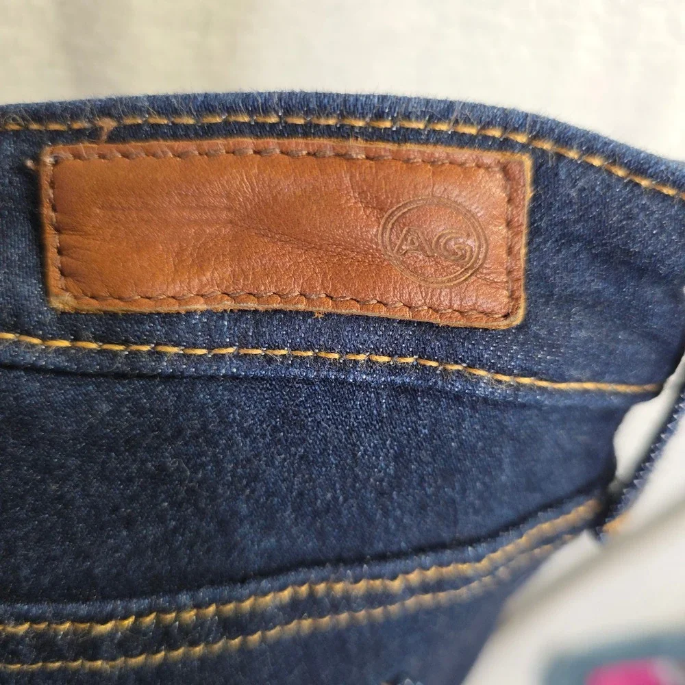 AG Adriano Goldschmied The Legging Super Skinny Jeans Dark‎ Wash Size 30R Sexy